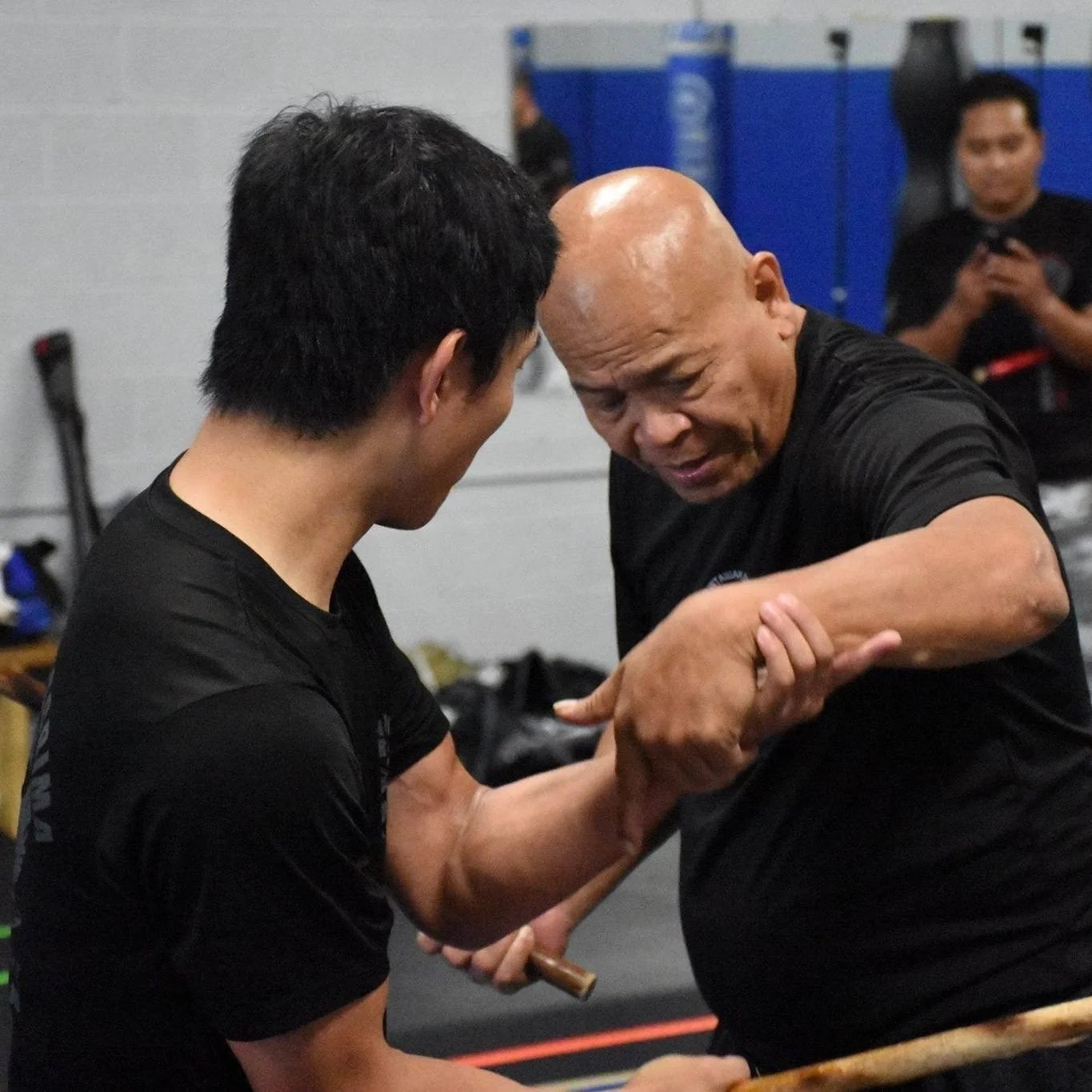 Guro Frank Zhong training with Grandmaster Bobby Taboada
